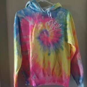 Tie Dye Ohio Love hooded sweatshirt